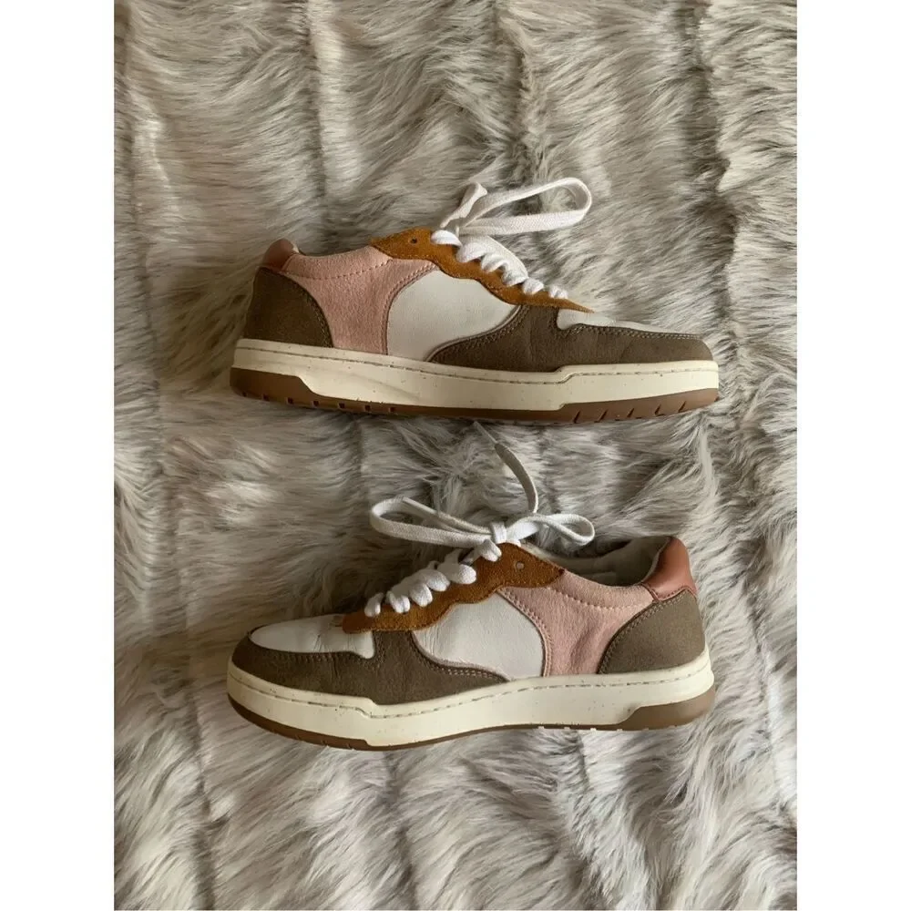 Madewell size 6.5M Court Sneakers in Nubuck and Recycled Leather